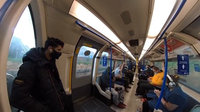 London Underground First Person Journey - Chiswick Park To Heathrow Terminals 2 & 3 Via Acton Town