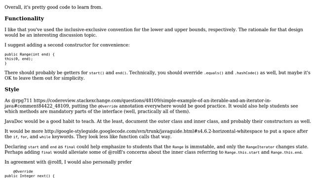 Code Review: Simple Example of an Iterable and an Iterator in Java (5 Solutions!!) смотреть онлайн