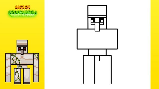 Como DESENHAR o IRON GOLEM - Como DIBUJAR un GOLEM de HIERRO - How to DRAW IRON GOLEM - MINECRAFT смотреть онлайн