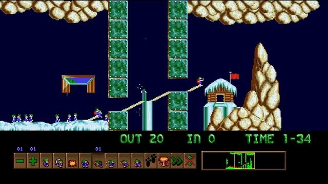 Let's Play Oh no! More Lemmings - Crazy - Levels 1-10 смотреть онлайн
