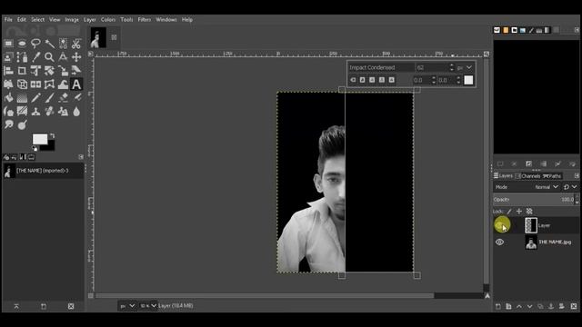 How to create face text || using GIMP смотреть онлайн