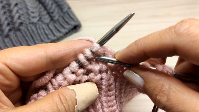 Шапка спицами. Вяжем вместе. смотреть онлайн