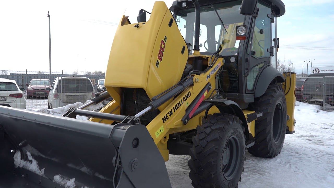 New Holland B80B - надежный экскаватор-погрузчик! Обзор New Holland B80B