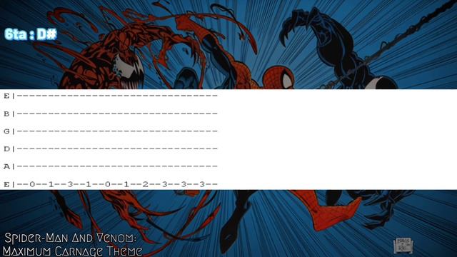 Spider-Man and Venom Maximum Carnage Theme GUITAR TABS смотреть онлайн