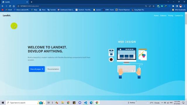 Responsive Web test using Html, CSS, Bootstrap and Sass смотреть онлайн