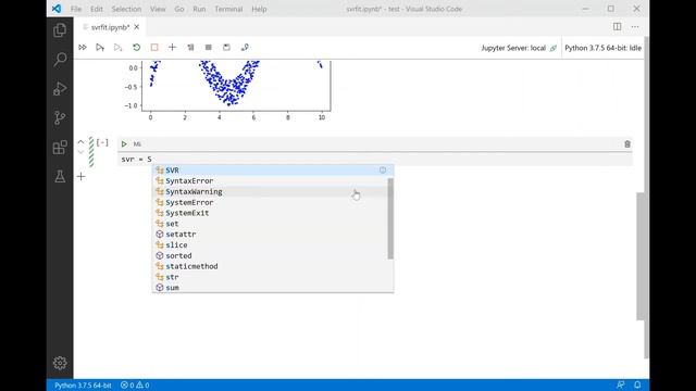 Support Vector Regression Example in Python смотреть онлайн