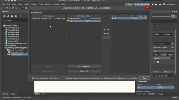Altium 21 - урок 7.1 - Схема на нескольких листах