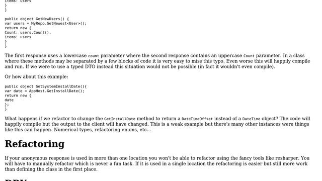 Software Engineering: DTOs matter on ASP.NET MVC JSON Action? (4 Solutions!!) смотреть онлайн