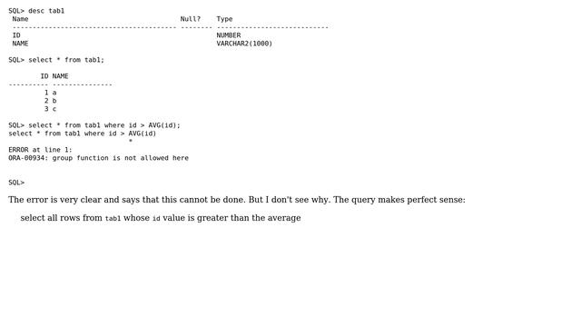 Databases: Why can't we specify group functions in Oracle in the where clause? (2 Solutions!!) смотреть онлайн