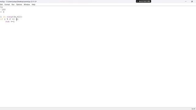 Sum of all even Numbers between a given range | Python | Simple coding смотреть онлайн
