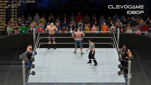 WWE 2K17 R9 280x - FX 6300 - 1080p смотреть онлайн
