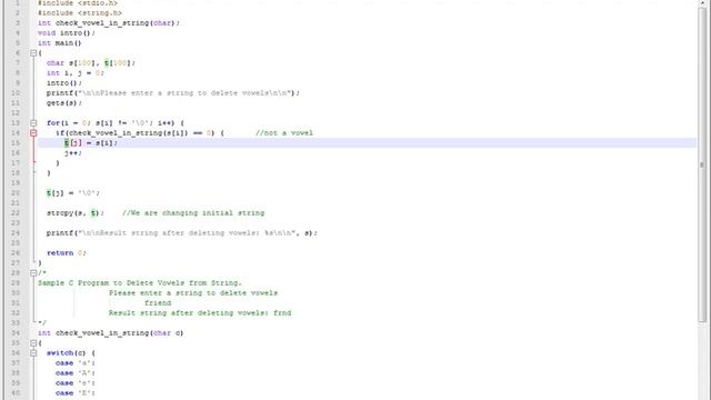 TAMIL DELETE VOWELS FROM STRING USING C PROGRAM смотреть онлайн