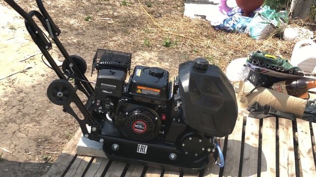 Виброплита Zitrek Z3k60w Loncin 160F. Первый запуск.