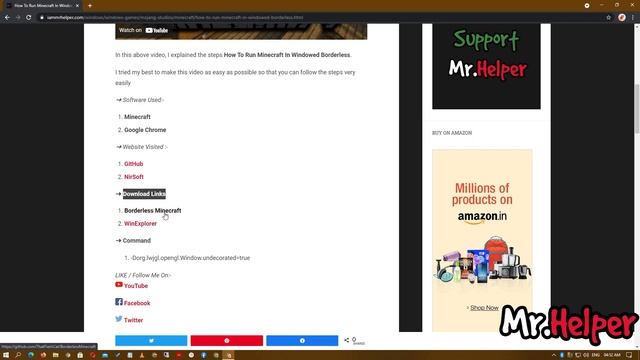 How To Run Minecraft In Fullscreen Borderless Windowed Mode смотреть онлайн