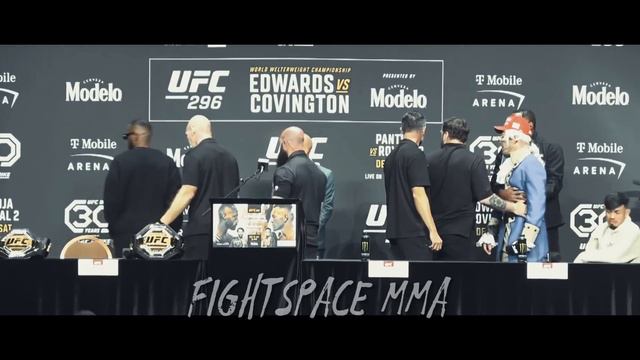 Леон Эдвардс кинул бутылку после шутки Колби о его покойном отце / Пресс-конференция | FightSpaceMM смотреть онлайн