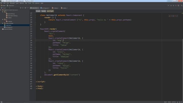 Курс ReactJS Live. Урок 3: Что такое JSX в React.js смотреть онлайн