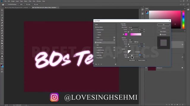 80's Style Text Effect | Photoshop Text Effect Tutorial смотреть онлайн