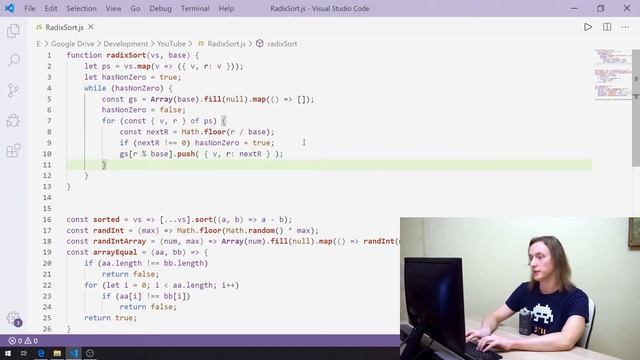 RadixSort coding for the (almost) first time in life смотреть онлайн
