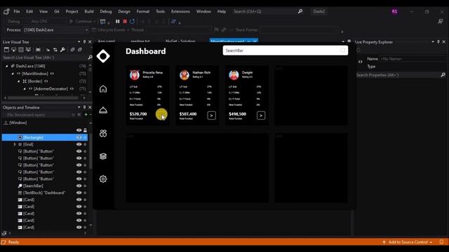 WPF Tutorial : DASHBOARD design in Visual studio blend | Handy Controls | Live Charts | User Contro смотреть онлайн