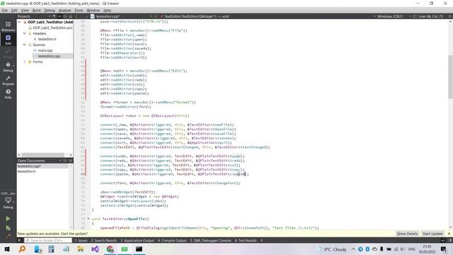coding TextEditor with Qt Framework | C++ смотреть онлайн