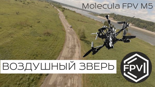Fpv Воздушная Зверюга - фпв зверь Molecula FPV M5 - кайфанул по полной на нашем дроне по полю
