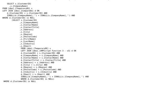 Salesforce: Using SQL to compare and update data extension смотреть онлайн