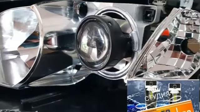 Toyota Camry 55 установка светодиодных билед линз I.lens смотреть онлайн