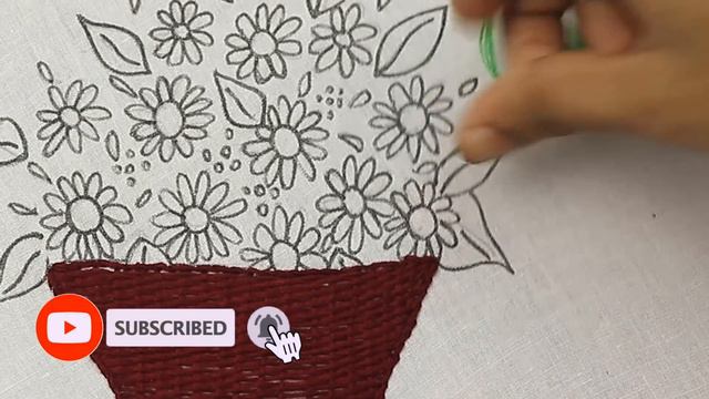 hand embroidery sunflower basket, Bordados a mano: Cesta de Girasoles смотреть онлайн