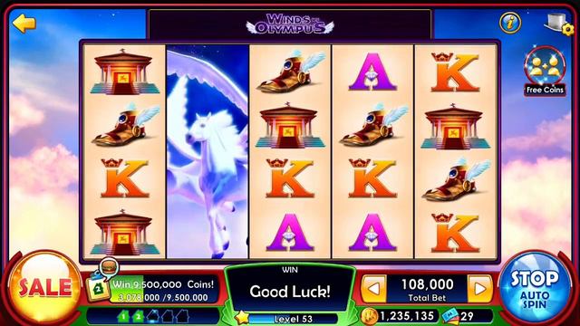 Monopoly Slots Gameplay Slots Boardwalk Wings of Olympus iOS смотреть онлайн