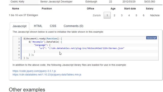 jQuery DataTables - Tradução de EN - PT_BR смотреть онлайн