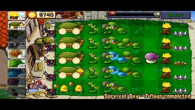 PVZ HACK *SURVIVAL DAY MEGA COMBO VS ALL ZOMBIES* | Pvz Mini Games | Pvz Survival смотреть онлайн