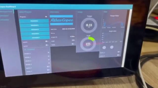 Atlas Copco PF6000 with Raspi Node Red UI Open Protocol Ethernet Port смотреть онлайн