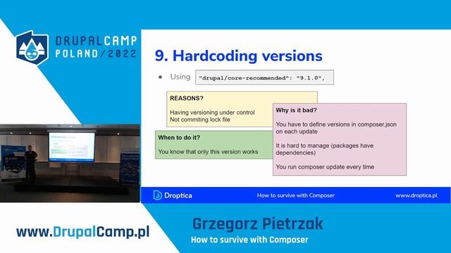 How to survive with Composer - Grzegorz Pietrzak - DrupalCamp Poland 2022 смотреть онлайн