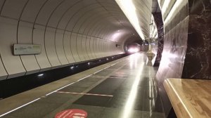 Метро Москвы станция Верхние Лихоборы прибытие поезда 81-717 "Номерной"|Московский транспорт