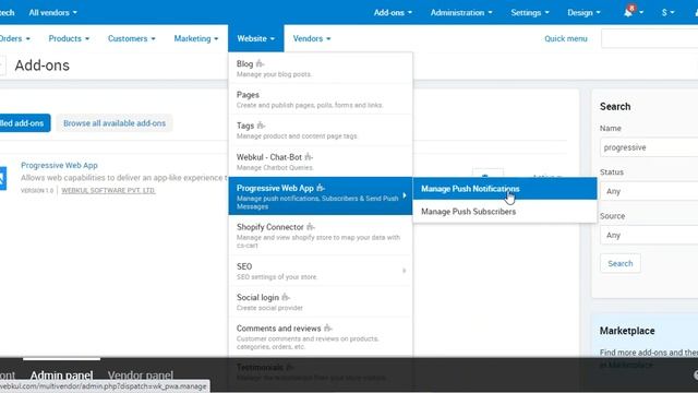 CS Cart PWA Configuration Settings - Overview смотреть онлайн