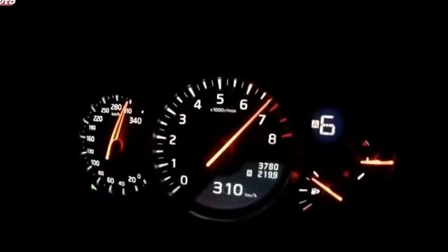 Nissan GTR разгон до 333 км/ч!