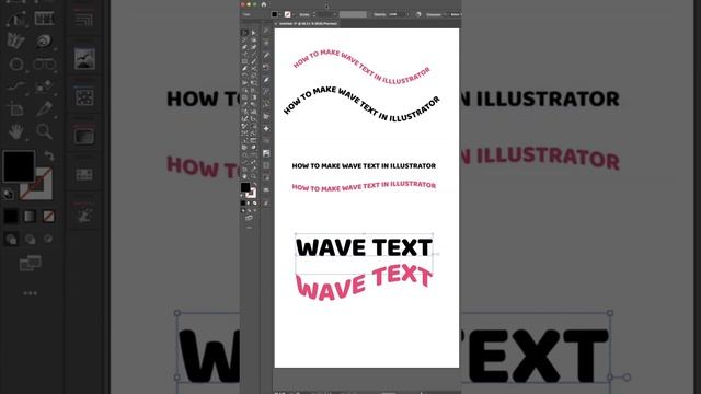 Creating Wave Text in Adobe Illustrator смотреть онлайн