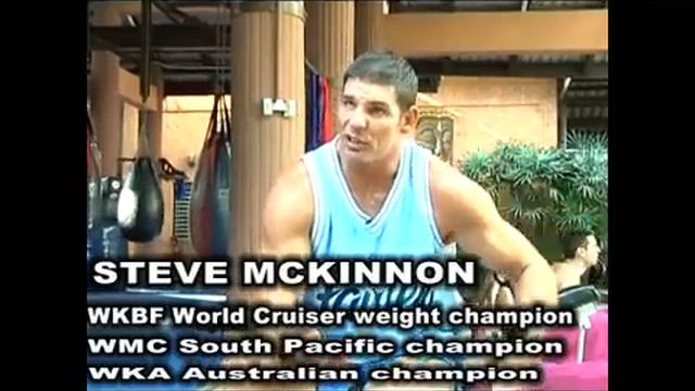 Steve Mckinnon; Australian Champion from Bull Dog Gym training at Fairtex Bangplee смотреть онлайн
