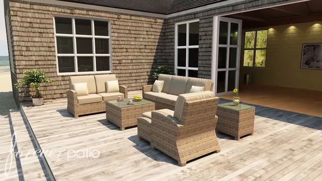 6 Piece Cypress Sofa Set by Forever Patio смотреть онлайн