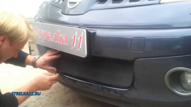 Защита радиатора для NISSAN NOTE 2004-2008г.в. (Черный) - Strelka11.ru
