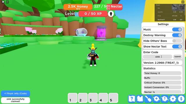 ALL *NEW* SECRET UPDATE CODES IN ROBLOX BEEKEEPERS (roblox beekeepers codes 2023) смотреть онлайн