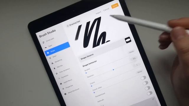 how to make a procreate calligraphy brush in 2 MINUTES! смотреть онлайн
