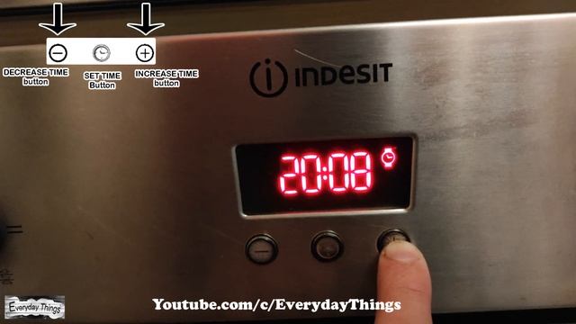 How to set/change the clock on Indesit Oven смотреть онлайн