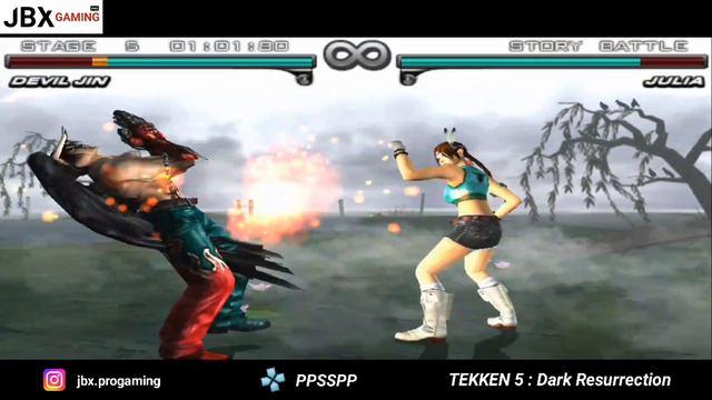 TEKKEN 5 - Dark Resurrection (PPSSPP) Gameplay | Story Battle DEVIL JIN смотреть онлайн