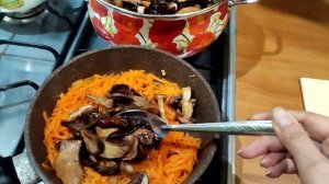 Грибной суп из сушёных белых грибов. Постный суп.