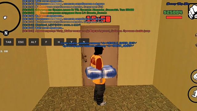 Играем в САМП РП на смартфоне. Ограбление дома смотреть онлайн