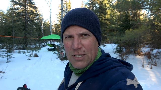 Winter Camping in the Airfield Near Mew Lake - Two Men and a Canoe смотреть онлайн