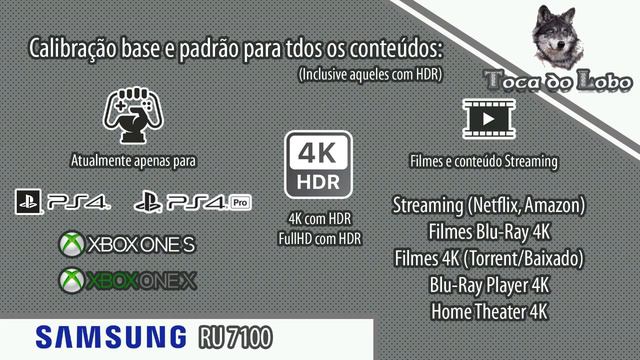 Calibragem TV Samsung RU7100 смотреть онлайн