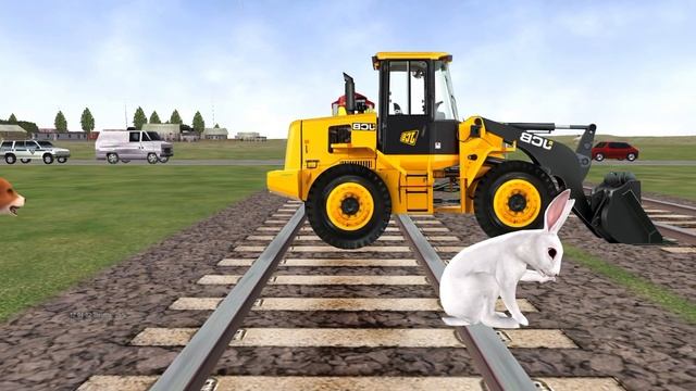 JCB try to attack anaconda vs train | Stops the train | Train simulator funny vfx magic video смотреть онлайн