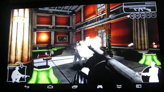 EXEQ AIM Pro (JXD s7800b) при подключении к ТВ, игра: HEIST The Score смотреть онлайн